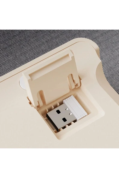 ATAsoft ELEKTRONİK Since 2021 M96 Klavye Bluetooth/2.4g Kablosuz Klavye Işıklı Usb Type-c Kablolu Şarj Gösterge Panelli - 7