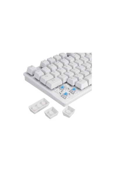 ATAsoft ELEKTRONİK Since 2021 K550 Kablolu Hot-Swap Rainbow RGB Blue Switch Mekanik Klavye 87 Tuş - Resim 4