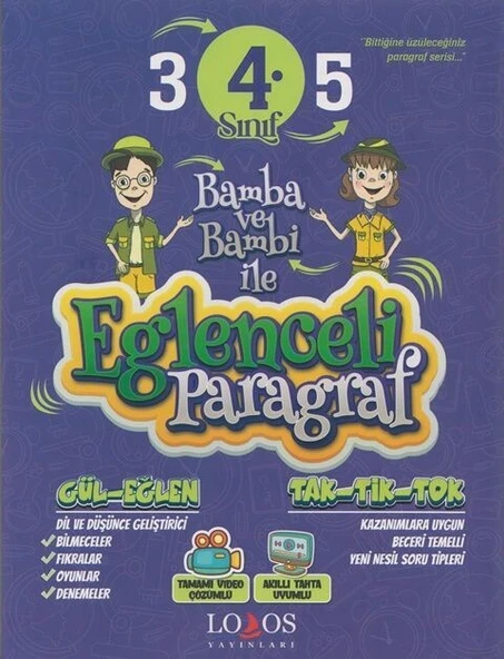 4. Sınıf Eğlenceli Paragraf Yeni Nesil Soru Bankası Lodos Yayınları