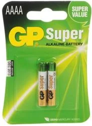 GP AAAA 25A Alkalin İncenin İncesi Pil 2'li Paket GP25A-U2 - Resim 2