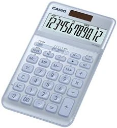 Casio JW-200SC-BU 12 Hane Mavi Masa Üstü Hesap Makinesi - 3