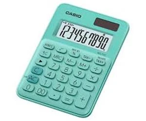 Casio MS-7UC-GN 10 Hane Yeşil Masa Üstü Hesap Makinesi - Resim 2