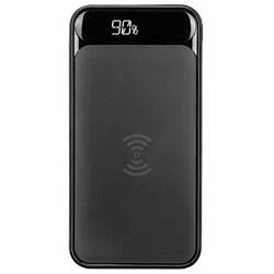 S-link IP-217W 10000mAh Powerbank 2 Usb Port Siyah Kablosuz LCD Ekranlı Taşınabilir Pil Şarj Cihazı - 2
