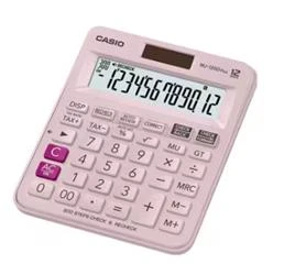 Casio MJ-120D Plus Pembe İşlem Kontrollü 12 Hane Masa Üstü Hesap Makinesi - Resim 2