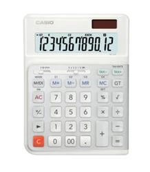 Casio DE-12E-WE Beyaz 12 Hane Masa Üstü Ergonomik Tuşlu Hesap Makinesi - Resim 4