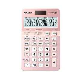 Casio JS-40B-PK Pembe Profesyonel 14 Hane Masa Üstü Hesap Makinesi - Resim 2
