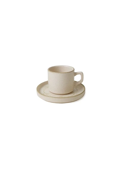 Keramika Taupe Bloom Stackable Çay Takımı 12 Parça 6 Kişilik 22520-28 - 6