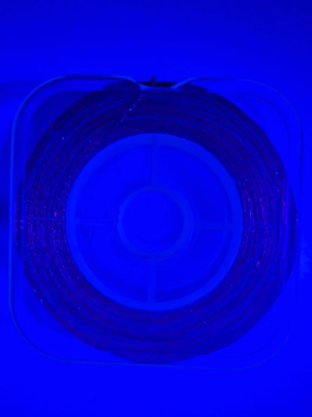 Eagenset Hazır Çapari Kombini Boru Sim Ultraviyole Uv Neon Kırmızı Makarada - Resim 9