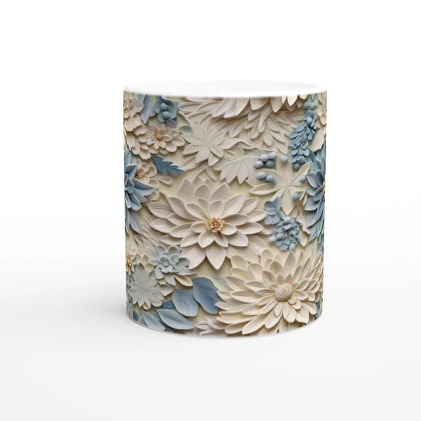 Pastel Mavinin Bahar Dokunuşu Kupa Bardak - 2