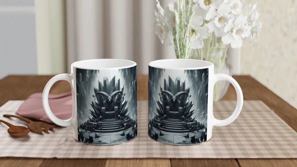 Oğlak Burcu Baskılı Kahve Kupası - Büyülü Kristal Mağarası Temalı Vs1 - Resim 5