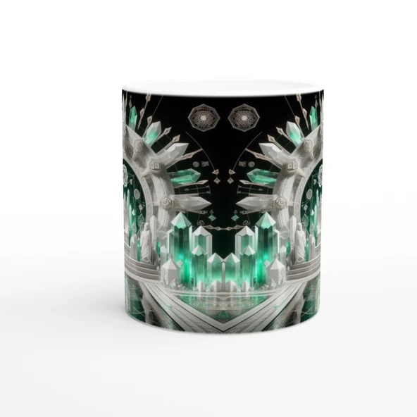 Başak Burcu Baskılı Kahve Kupası - Büyülü Kristal Mağarası Temalı Vs1 - Resim 2