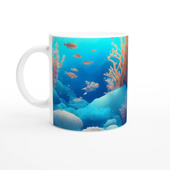 Mercan Ormanında Sessizlik Kupa Bardak - Resim 2