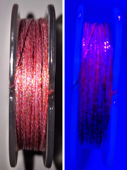 Eagenset Hazır Çapari Kombini Boru Sim Ultraviyole Uv Neon Kırmızı Makarada - Resim 5