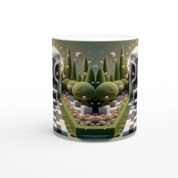 Başak Burcu Baskılı Kahve Kupası - Elementsel Doğa Krallığı Temalı Vs4 - Resim 2