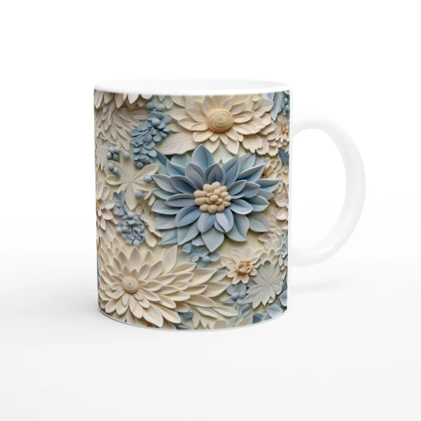 Pastel Mavinin Bahar Dokunuşu Kupa Bardak - 3