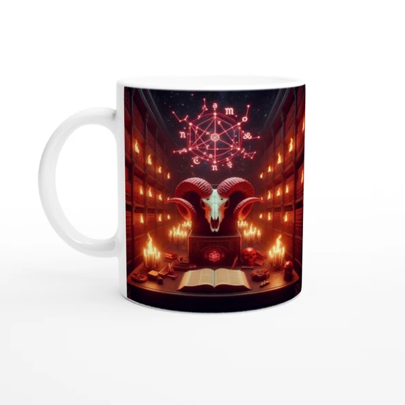 Koç Burcu Baskılı Kahve Kupası - Zodyak Kütüpanesi Vs3 ürün görseli 1