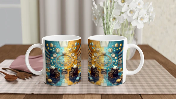 İkizler Burcu Baskılı Kahve Kupası - Zodyak Kütüpanesi Vs3 - Resim 5