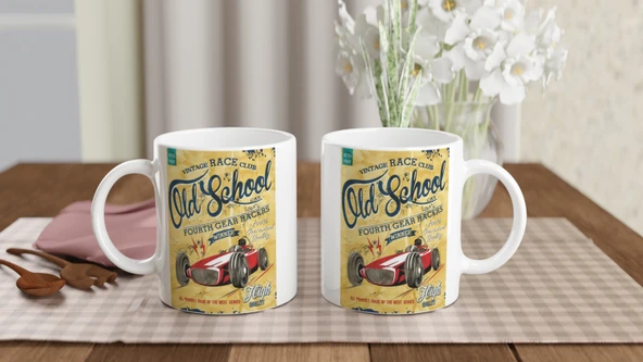 Old School Yarış Kulübü Kupa Bardak - 5