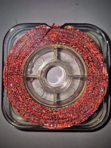 Eagenset Hazır Çapari Kombini Boru Sim Ultraviyole Uv Neon Kırmızı Makarada - Resim 7