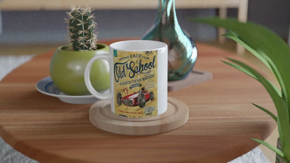 Old School Yarış Kulübü Kupa Bardak - 4