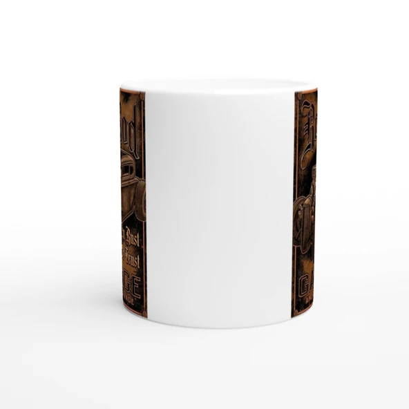 Paslı Güce Saygı Duyan Rat Rod Garaj Kupa Bardak - Resim 3