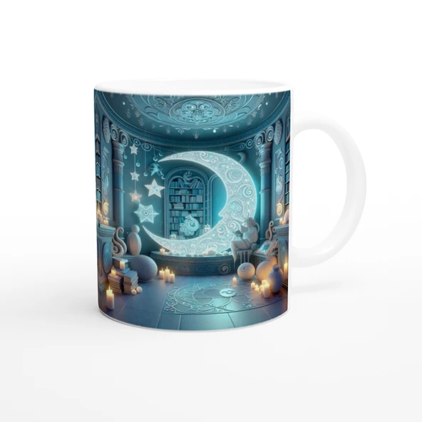 Yengeç Burcu Baskılı Kahve Kupası - Zodyak Kütüpanesi Vs3 - Resim 3