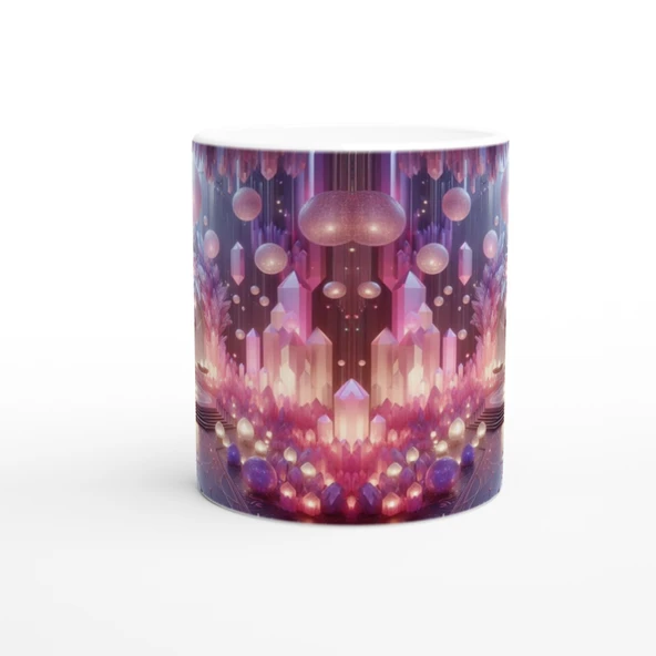 Terazi Burcu Baskılı Kahve Kupası - Büyülü Kristal Mağarası Temalı Vs1 - 2