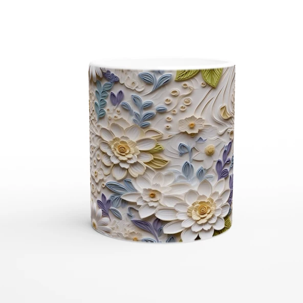 Pastel Renkli Çiçek Düşleri Kupa Bardak - Resim 2