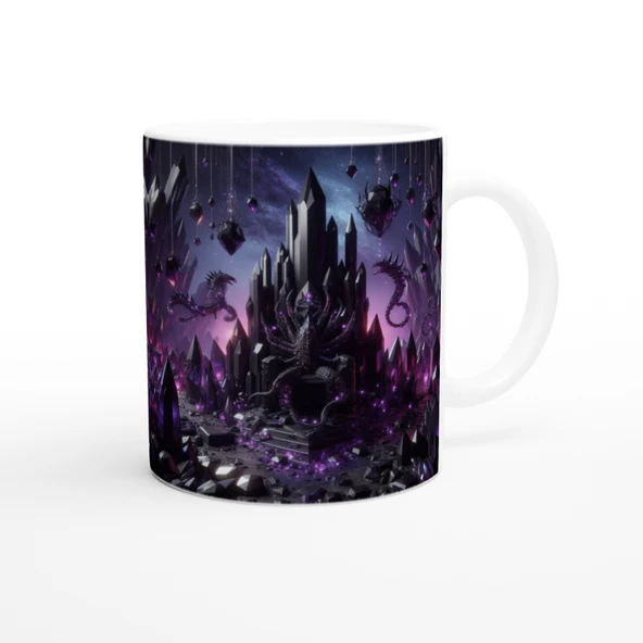 Akrep Burcu Baskılı Kahve Kupası - Büyülü Kristal Mağarası Temalı Vs1 - 3