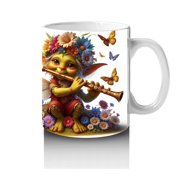 Çocuklara Sütü Sevdiren Kelebekli Çiçek Perisi Kupa Bardak - 4