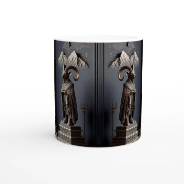 Oğlak Burcu Baskılı Kahve Kupası - Zodyak Kütüpanesi Vs3 - Resim 2