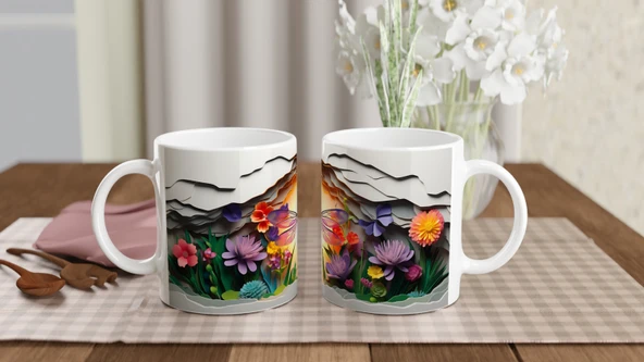 Güneşin Işığında Parlayan Yusufçuk Temalı Baskılı Kupa Bardak - Resim 5