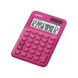 Casio MS-20UC-RD 12 Hane Koyu Pembe Masa Üstü Hesap Makinesi - Resim 2