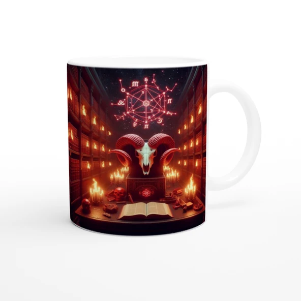 Koç Burcu Baskılı Kahve Kupası - Zodyak Kütüpanesi Vs3 - Resim 3