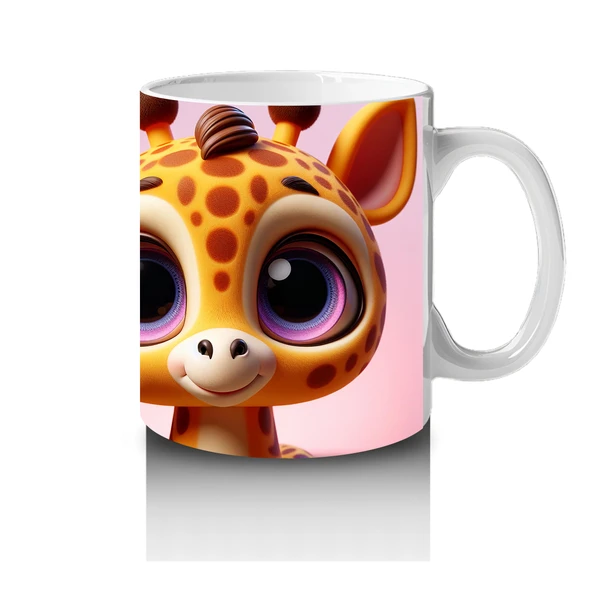 Çocuklara Sütü Sevdiren Meraklı Zürafa Keşfi Kupa Bardak - 4