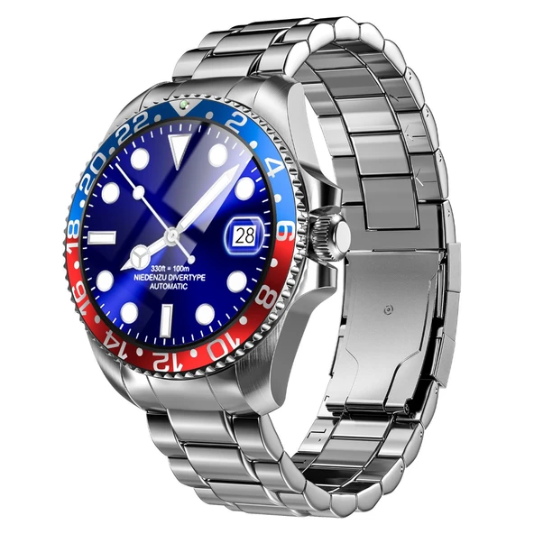 Zcwatch V0525 316L Paslanmaz Çelik, Döner Bezel, Bt Call, Spor Sağlık, IP68 Profesyonel Akıllı Saat ürün görseli