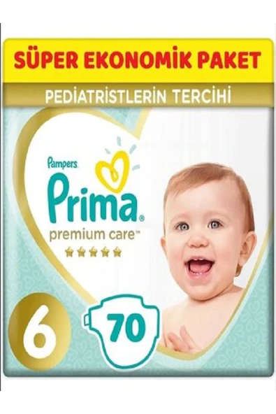 Prima Bebek Bezi Premium Care 6 Beden 70 Adet Aylık Fırsat Paketi - 1