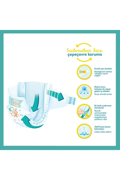 Prima Pampers Bebek Bezi Aktif Bebek 7 Beden 34 Adet Fırsat Paketi - 6