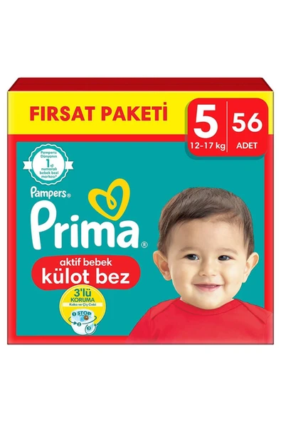 Prima Külot Bebek Bezi 5 Numara 56 Adet Fırsat Paketi - 1
