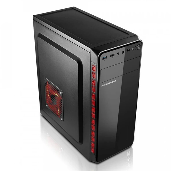 PowerBoost VK-1625 350w USB 3.0 ATX Shiny Piano Siyah Kasa - 5