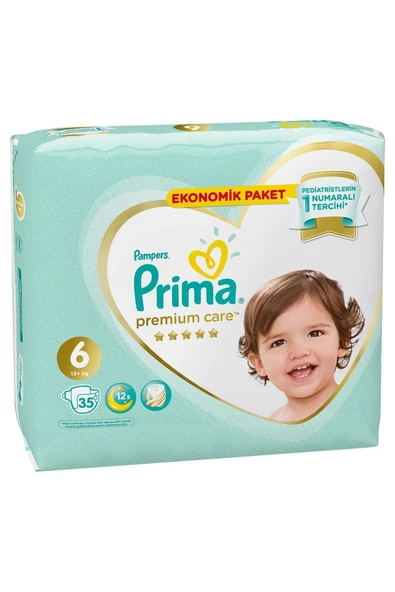 Prima Premium Care Bebek Bezi 6 Beden 13 Kg Ekonomik Paket 35 Adet - Resim 3