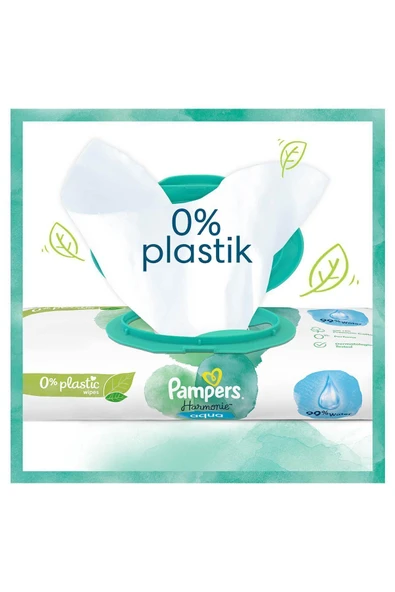 Prima Pampers Harmonie Aqua Islak Bebek Mendili (9 PAKET = 432 ISLAK MENDİL) - 3