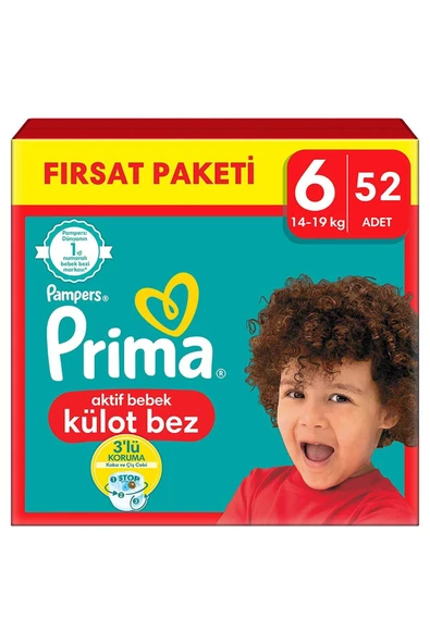 Prima 6 Numara Extra Large 52'li Külot Bez ürün görseli 1