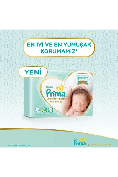 Prima Bebek Bezi Premium Care 2 Beden 120 Adet 4-8 KG - Resim 5