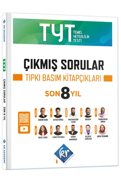 TYT Çıkmış Sorular Son 8 Yıl Tıpkı Basım Kitapçıkları KR Akademi Yayınları