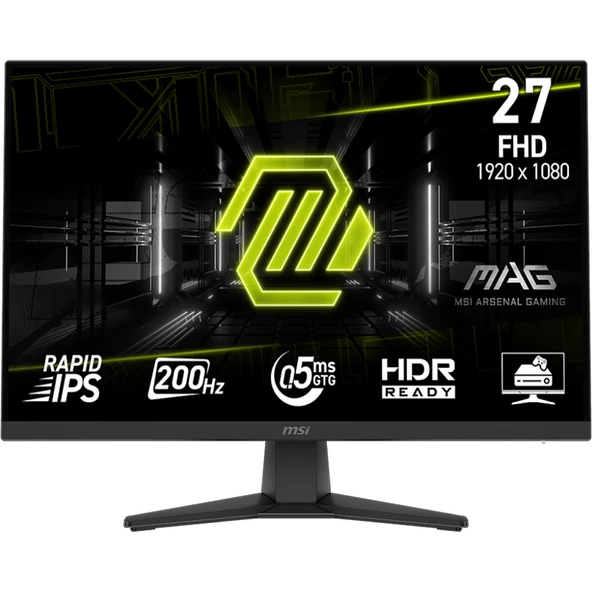 MSI MAG 272F 27" 200Hz 0.5ms HDMI DP Free Sync FHD Rapid IPS Gaming Monitör - 1