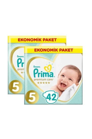 Prima Premium Care Bebek Bezi 5 Beden 11-18 Kg 2 X 42 84 Adet ürün görseli