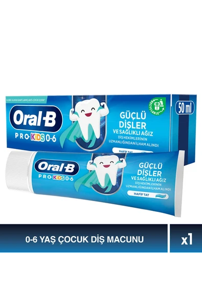 Oral-B Tsrm Pro Kids Güçlü Dişler Diş Macunu 50 ml Yeni Model 985448 - 1