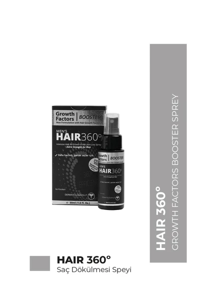 KRCDerma Erkekler İçin Saç Dökülme Spreyi - Growth Factors Booster – Men’s - 1