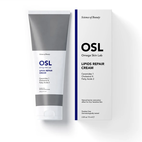 OSL Omega Skin Lab Kuru ve Olgun Ciltler Için Onarıcı Krem - Lipids Repair Cream 75ml - 1